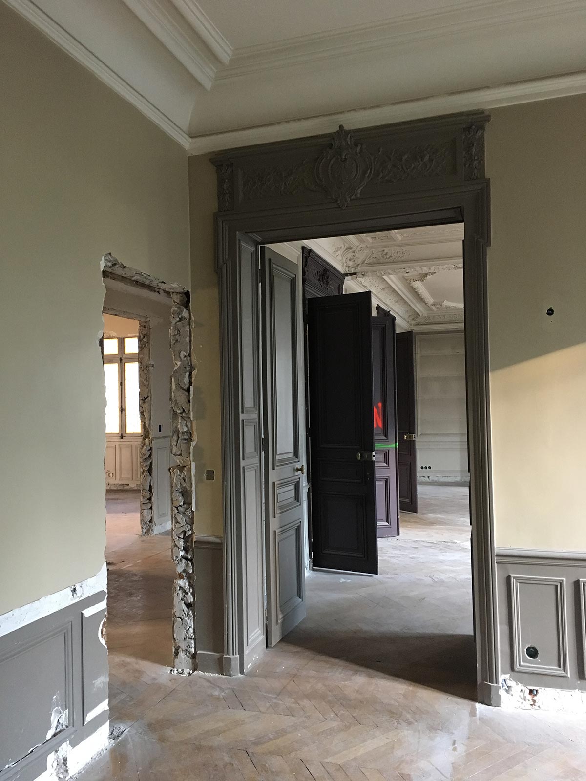 Restructuration d'un immeuble haussmannien à Paris 16